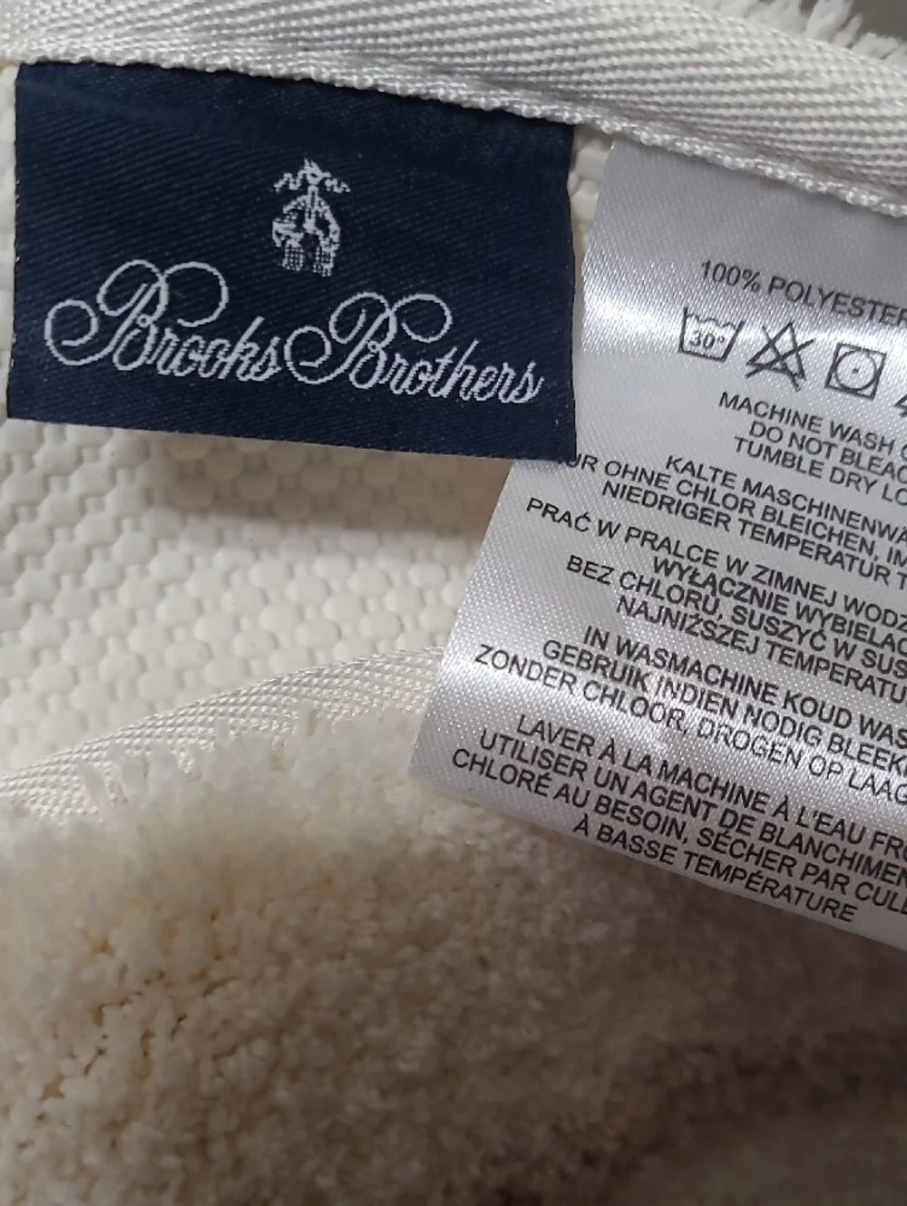 Brooks Brothers Striped Bath Rug
